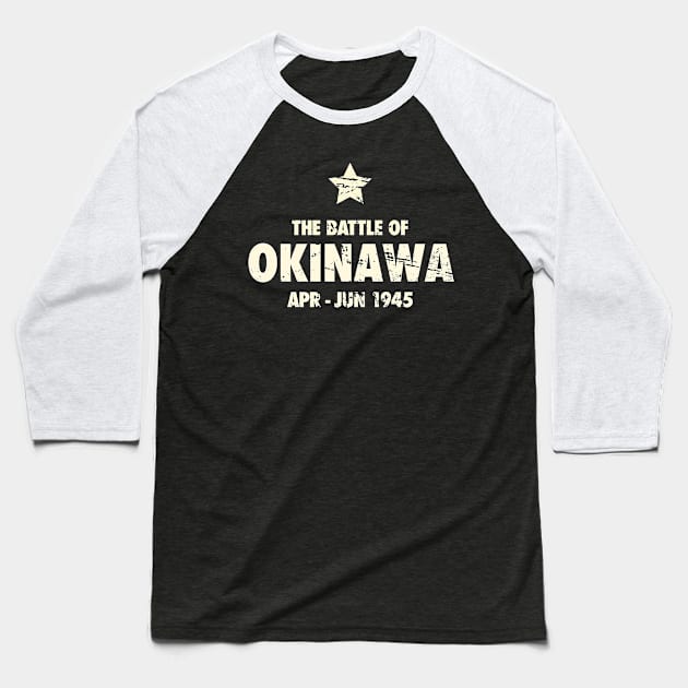 Battle Of Okinawa - World War 2 / WWII Baseball T-Shirt by Wizardmode